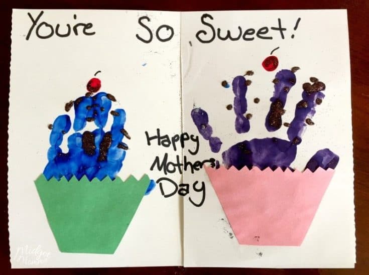 Handprint Mother's Day Card
