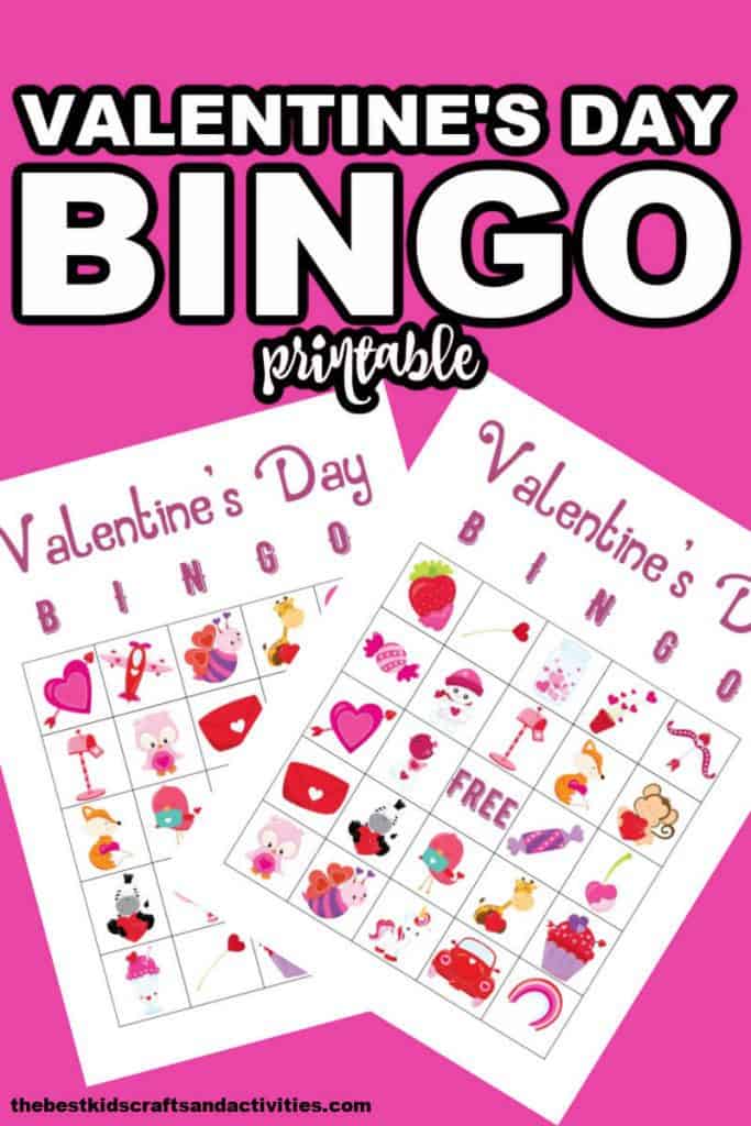 Valentine's Day bingo game Printable