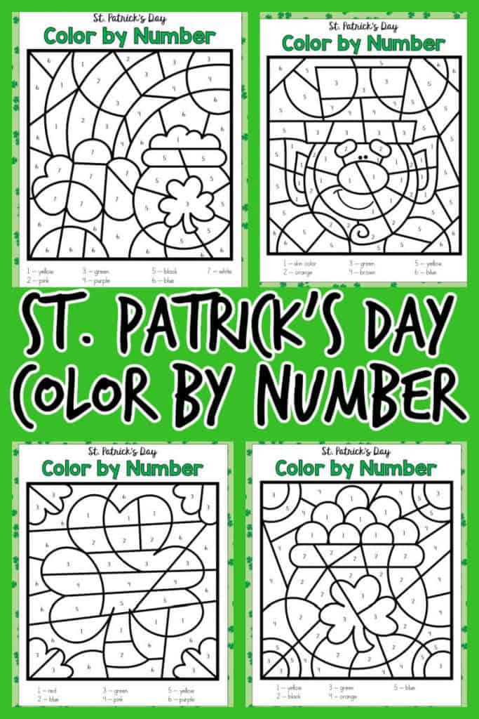 st-patrick-s-day-color-by-number-printable-pack