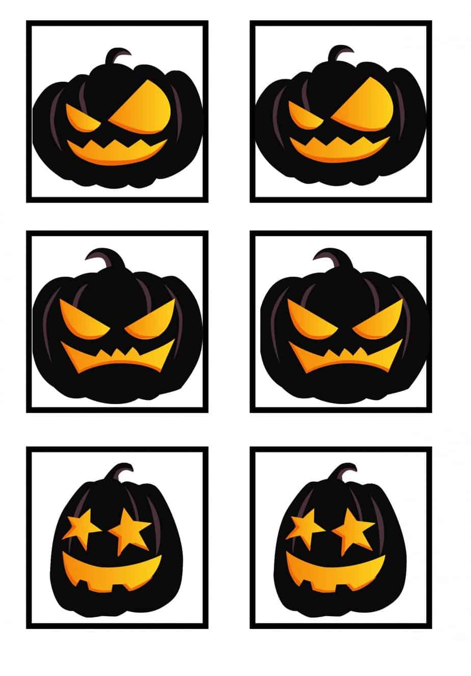 Halloween Memory Card Game Printable