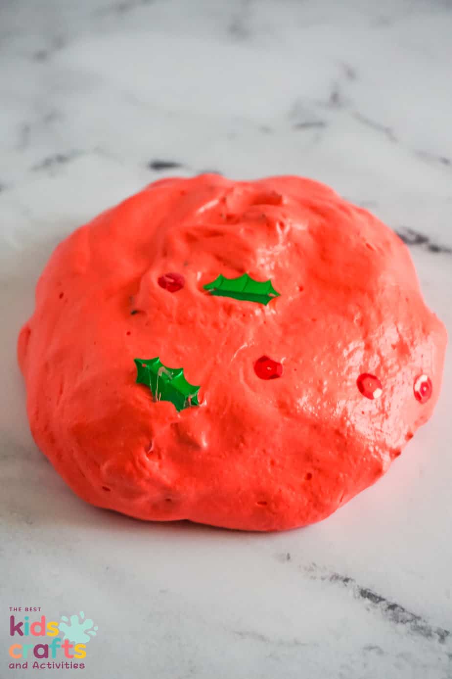 ball of Red Christmas Butter Slime
