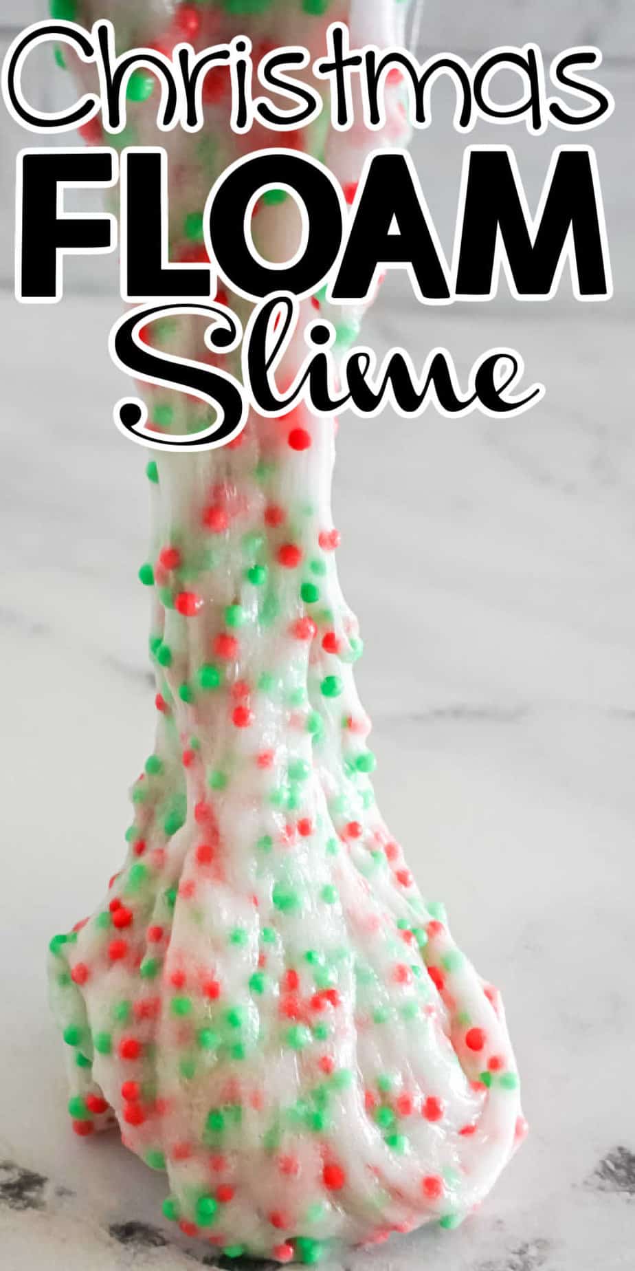 Christmas Floam Slime • The Best Kids Crafts and Activities