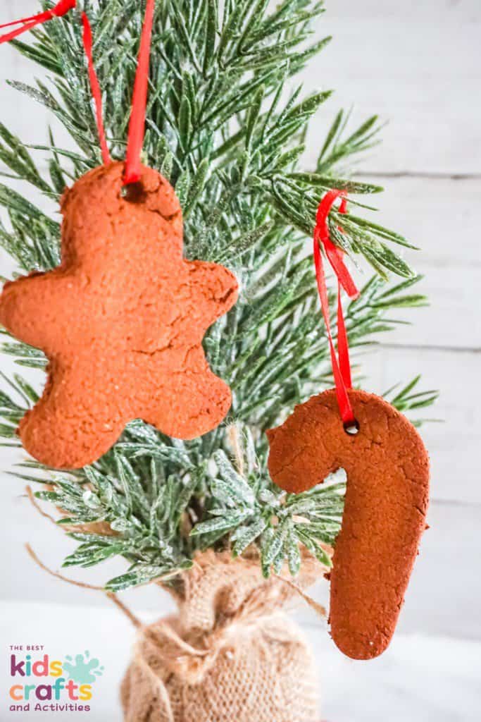 Cinnamon Ornament hanging on a Christmas tree