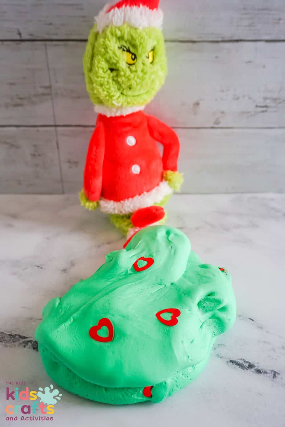 Grinch butter slime recipe
