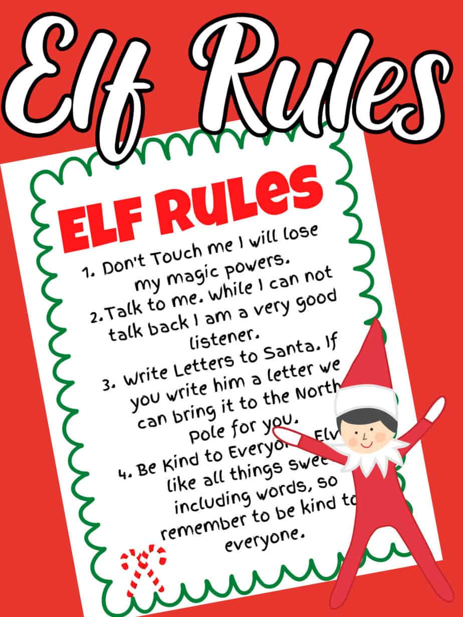 Elf on the Shelf Rules