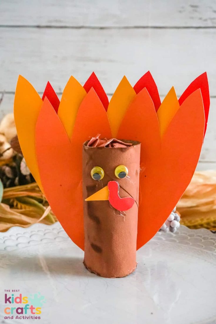 Thanksgiving Turkey Toilet Paper Roll Craft