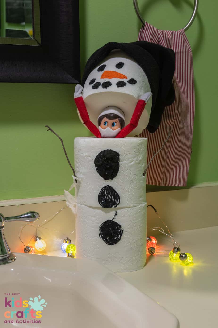 Elf on the Shelf toilet paper snow man
