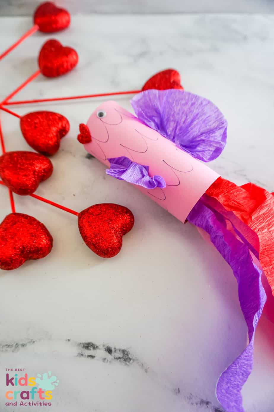 Toilet Paper Roll Valentine's Day Fish Craft