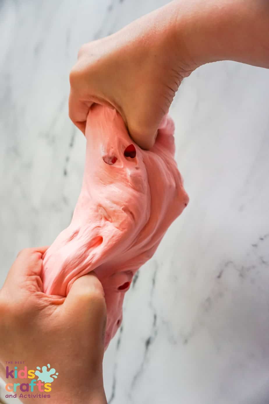 Easy butter slime recipe for Valentine's Day