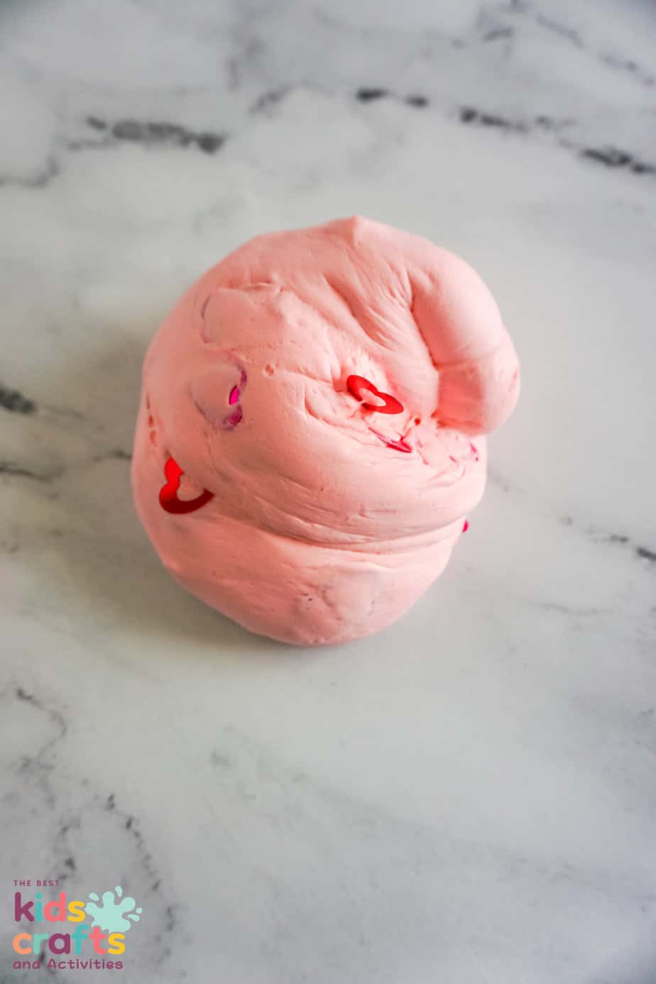 Easy butter slime recipe for Valentine's Day