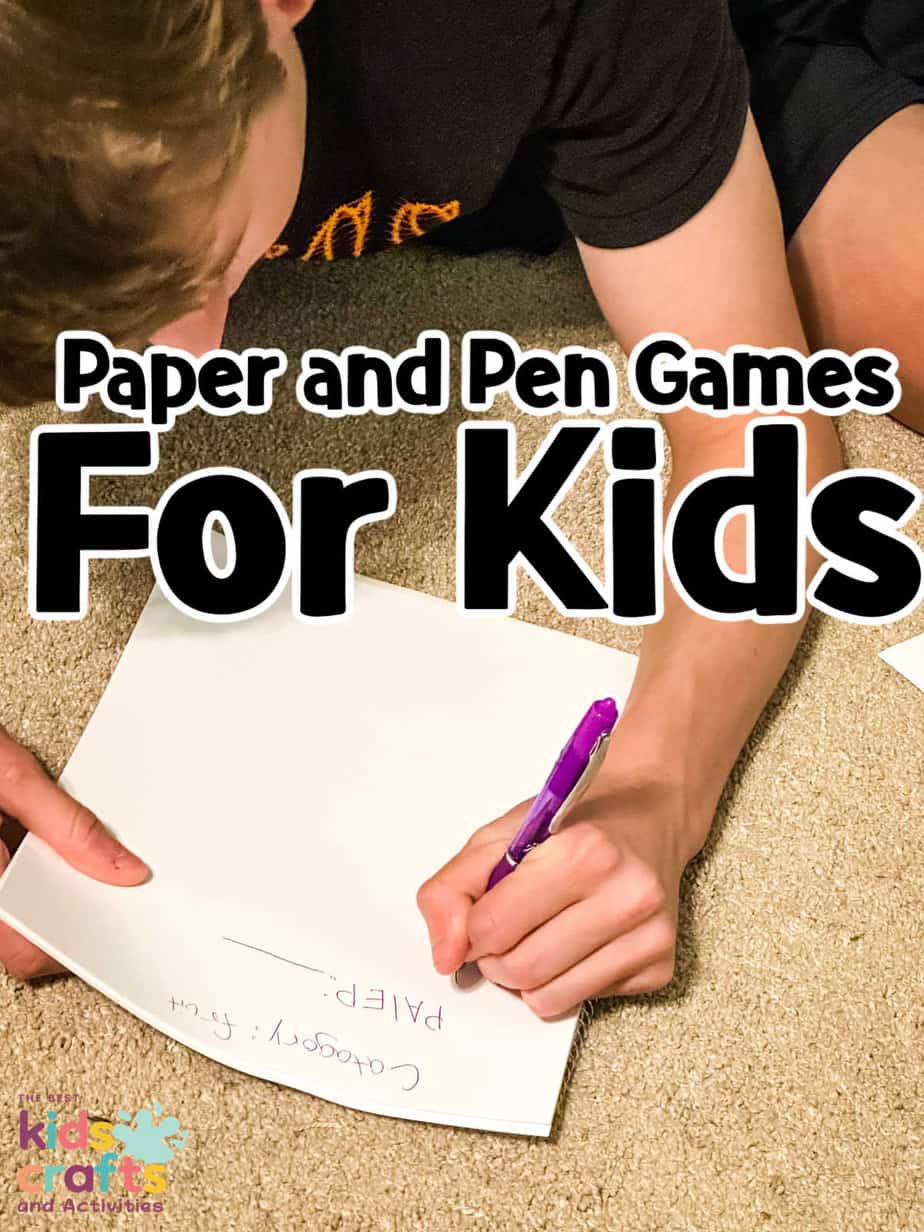 Printable Pen & Paper Games 22 Classic Games Fun 