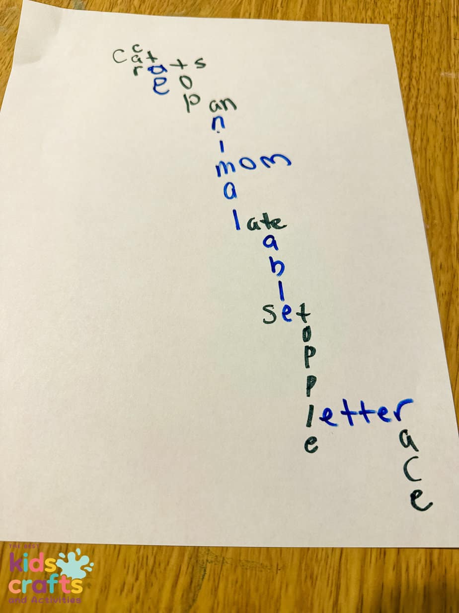 word ladder pen and paper game