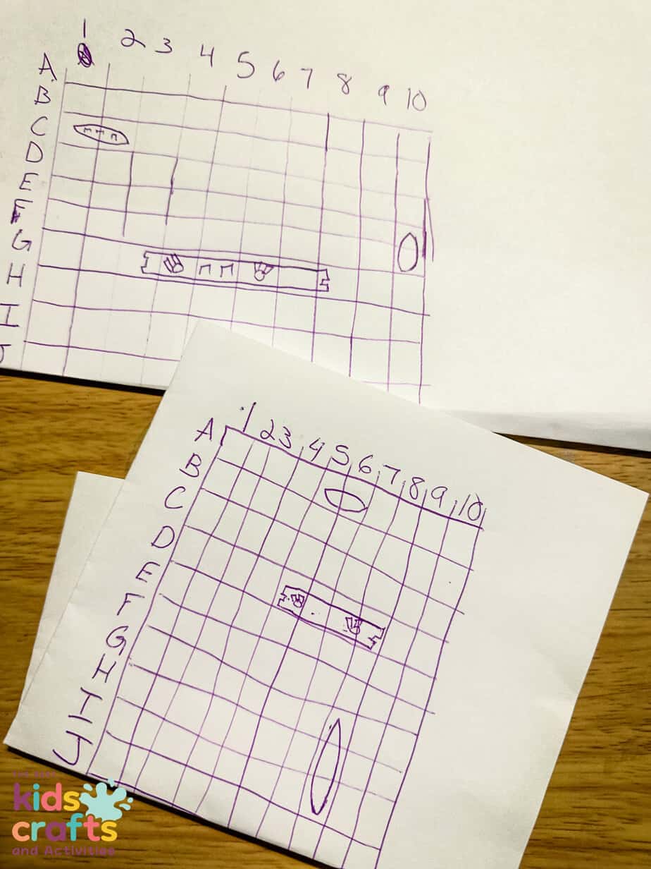 pen and paper game battleship game