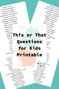 125 This or That Questions for Kids + Free Printable