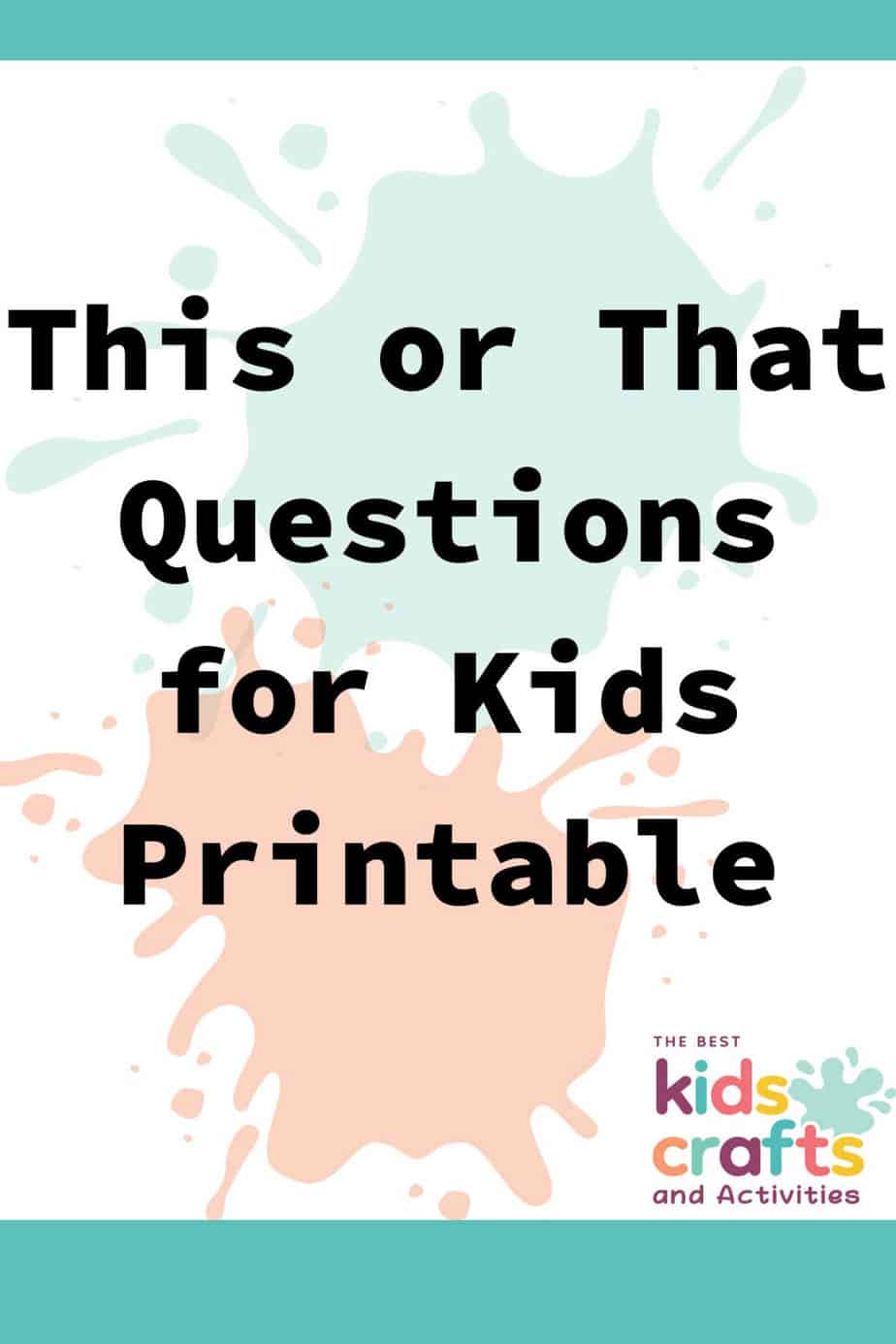 this or that questions for kids