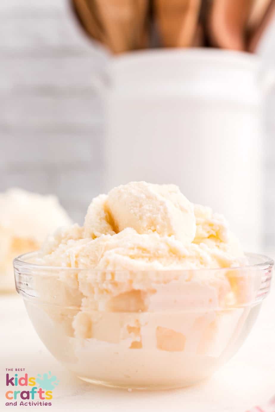 bowl of vanilla ice cream in a bag ice cream 