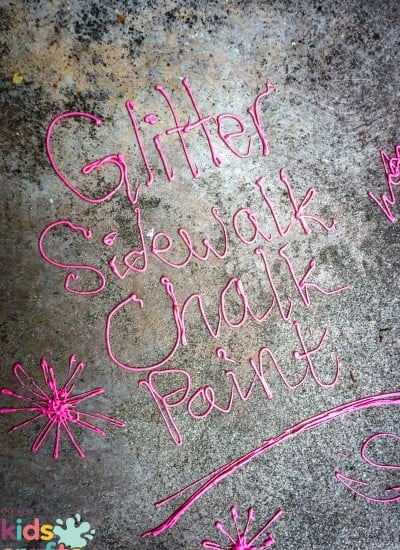 Glitter Sidewalk Chalk Paint
