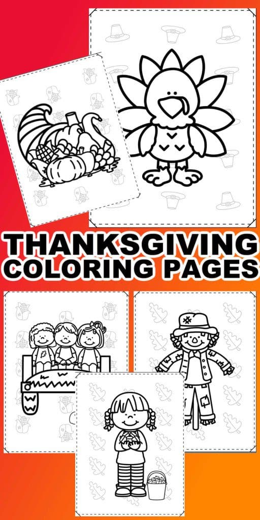 Thanksgiving Coloring Pages Printable For Kids • The Best Kids Crafts and  Activities